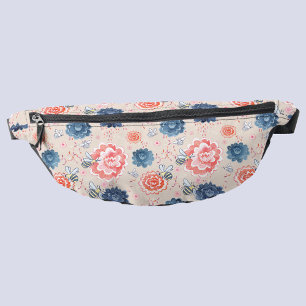 Bees and Flowers Watercolor Fanny Pack