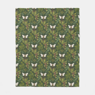 Bees and Foliage Fleece Blanket