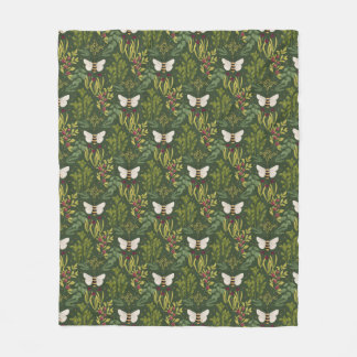 Bees and Foliage Fleece Blanket