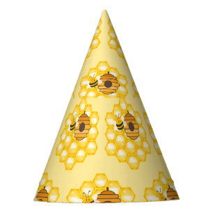 Bees and Honeycomb Party Hat