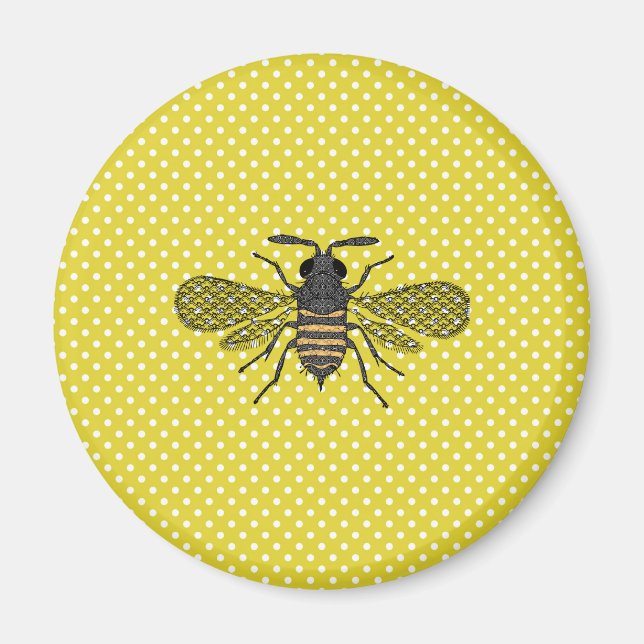BEES and Honeycomb - Save The Bees Magnet (Front)