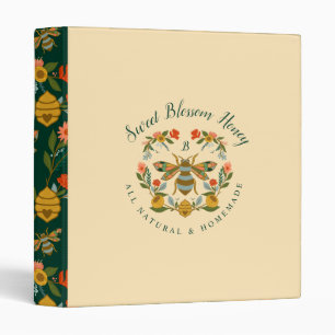 Bees & Bloom Floral Elegant & Decorative Honey Bee Binder