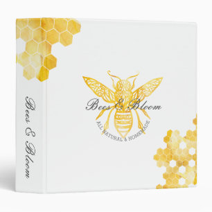 Bees & Bloom Floral Elegant & Decorative Honey Bee Binder