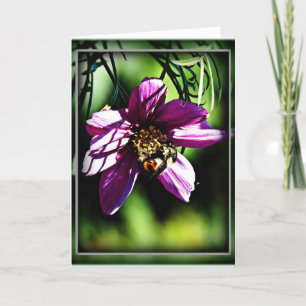 Bees & flowers need each other card
