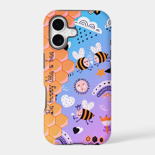 Bees honey-Honeycomb iPhone Case