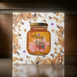 Bees Honey Jar Personnaliser | Carreaux en céramiq