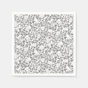 Bees in the garden napkin