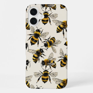 Bees iPhone 16 Plus Case