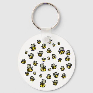 Bees Keychain