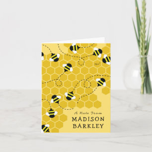 Bees Kid's mignonne Beehive Cartes stationnaires