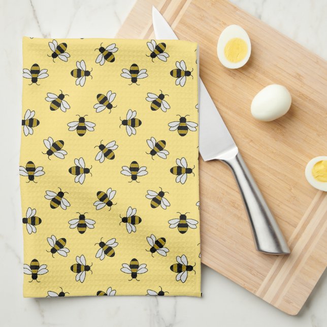 Bees Kitchen Towel (Quarter Fold)