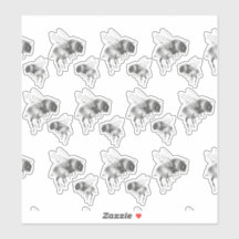 Bee's knees in black and white