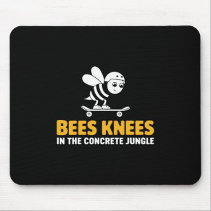Bees Knees Skateboarding Design  Mouse Pad