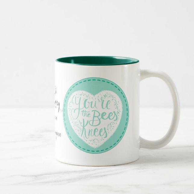 bees knees, valentine, anniversary, Mom mug (Right)