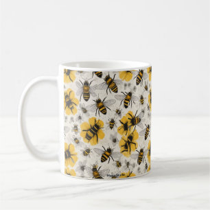 Bees Mug : Charmante conception d'abeilles