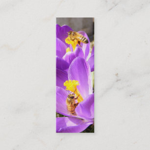 Bees on Crocus ~ profile card