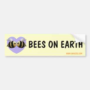 Bees on Earth Bumper Sticker