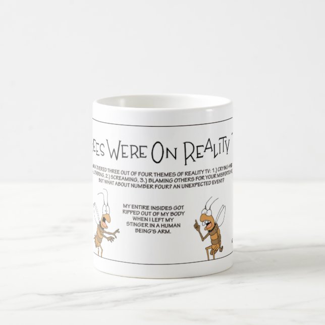 Bees on Reality TV Coffee Mug (Center)