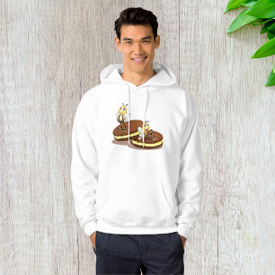 Bees On Two Biscuits Mens Hoodie