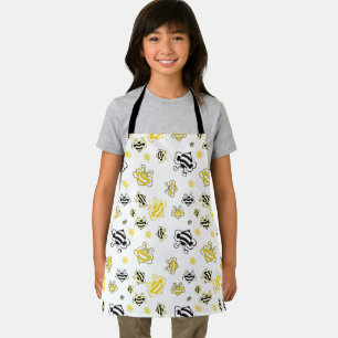 Bees pattern apron