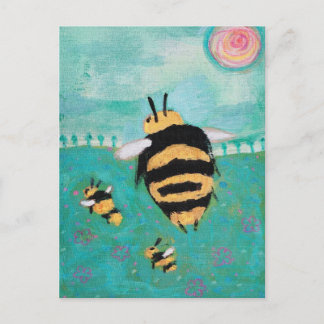 Bees Postcard