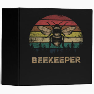 Bees Retro Beekeeper Retro Bees Binder