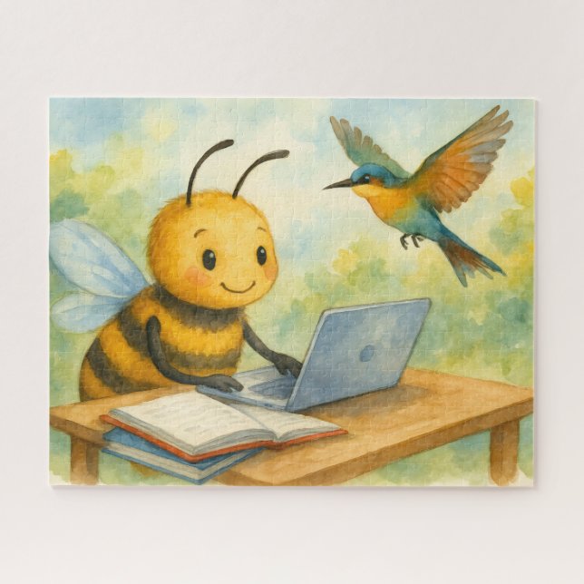Bee's Study Session Jigsaw Puzzle (Horizontal)