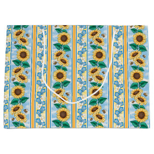 Bees Sunflowers Gift Bag