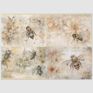 Bees tissue paper
