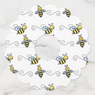 Bees Wine Glass Tag