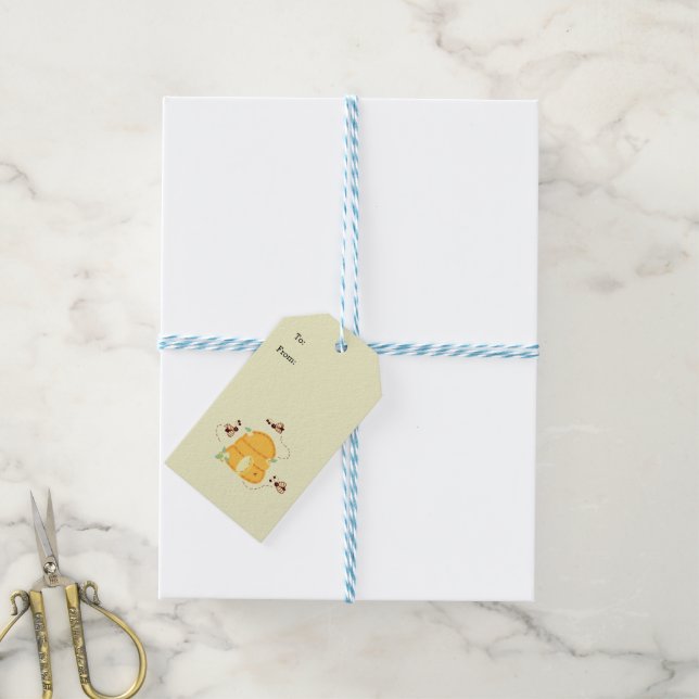 Bees with Beehives Gift Tags (With Twine)