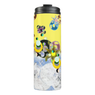Bees Yellow Thermal Tumbler