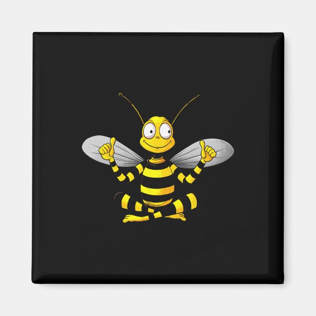 Bees Yoga  Magnet (Front)