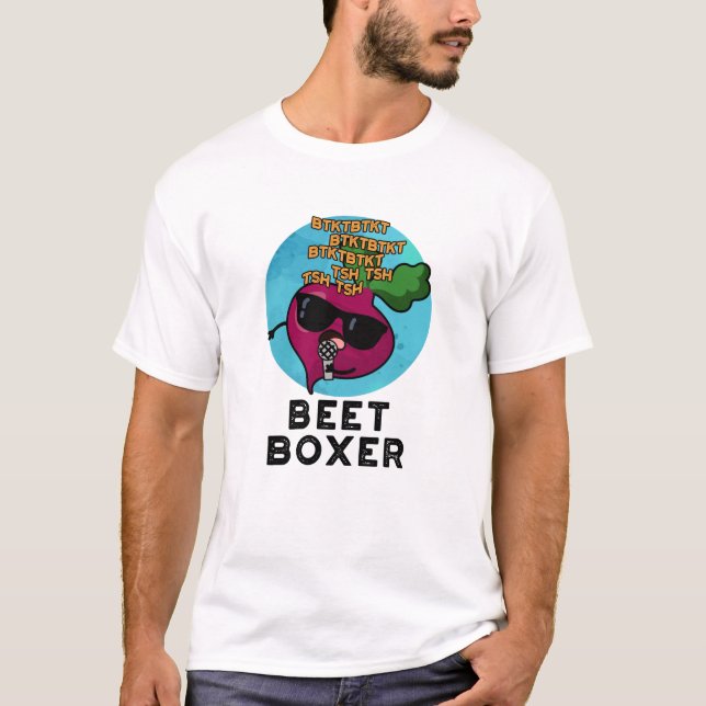 Beet Boxer Funny Beetroot Pun  T-Shirt (Front)