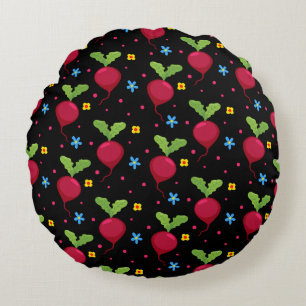 Beet-houghtful Round Pillow