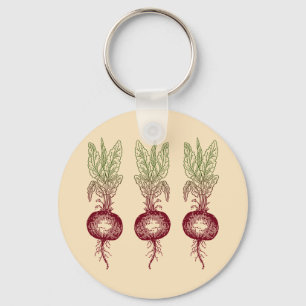 Beet Keychain