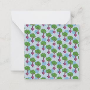 Beet plant pattern card