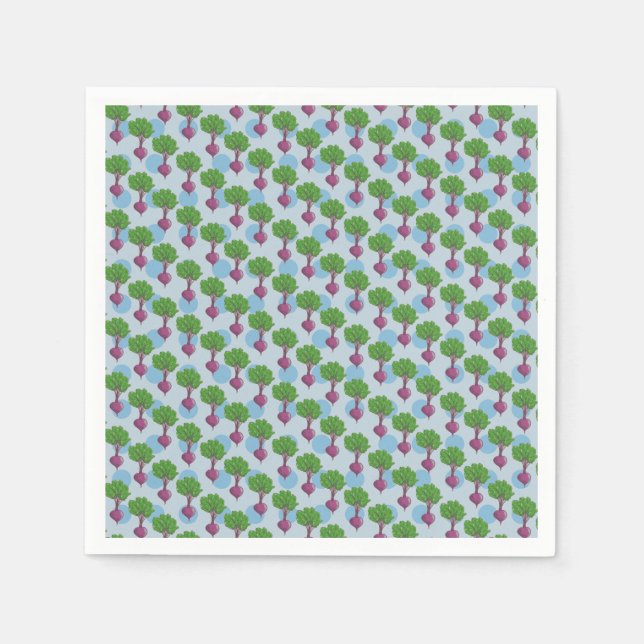 Beet plant pattern napkin (Front)