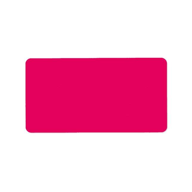 Beet Root Purple Pink Personalized Hot Magenta Label (Front)