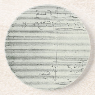 Beethoven 9th Symphony, Music Manuscript Coaster