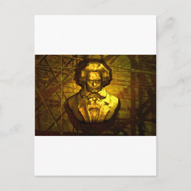 Beethoven - bronce postcard (Front)