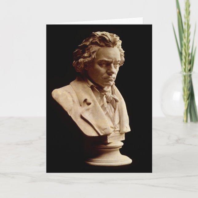 Beethoven bust statue card (Front)
