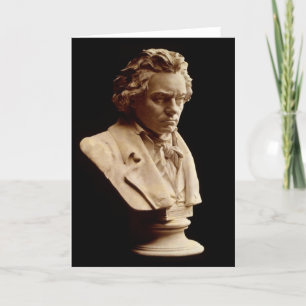 Beethoven bust statue card