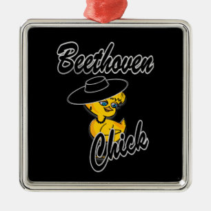 Beethoven Chick #4 Metal Ornament