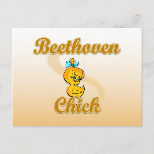 Beethoven Chick Postcard (Front)