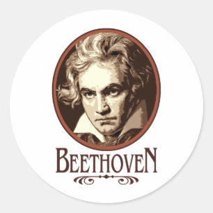 Beethoven Classic Round Sticker