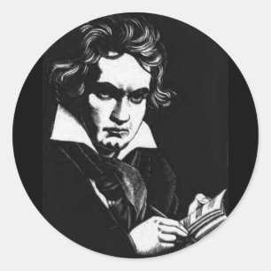 BEETHOVEN CLASSIC ROUND STICKER