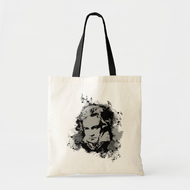 Beethoven Classical Music Composer Song-Writer Tote Bag (Front)