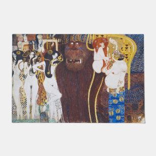 Beethoven Frieze(detail), Gustav Klimt Doormat