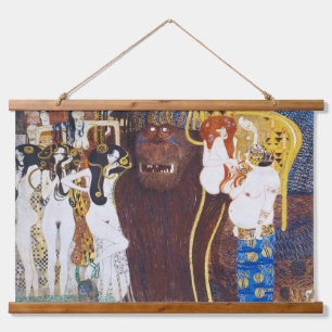 Beethoven Frieze(detail), Gustav Klimt Hanging Tapestry